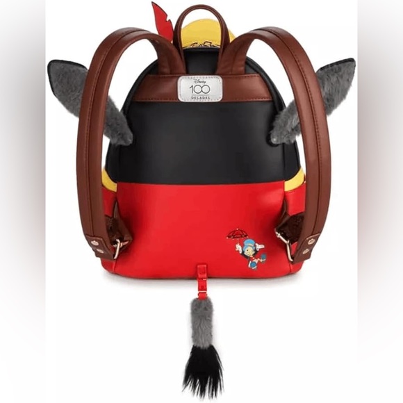 LOUNGEFLY  Disney Parks Mini Backpack Disney 100 YRS Celebration Pinocchio 1940 - Picture 3 of 16